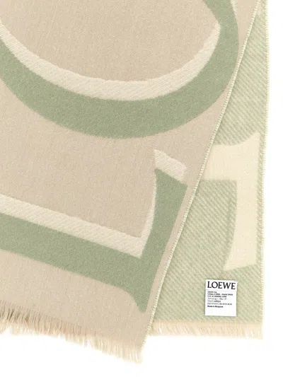 Loewe Double-sided Scarf Scarves And Foulards Multicolor In Neutral