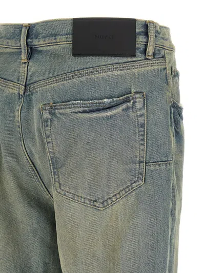 Purple Brand P026 Dirty Fade Rip Boot Jeans In Blue