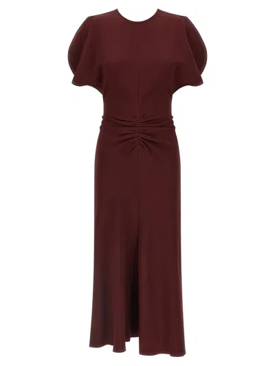 Victoria Beckham Isabella Dresses Bordeaux In Burgundy
