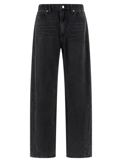 Alexander Wang Balloon Jogger Jeans In Gray