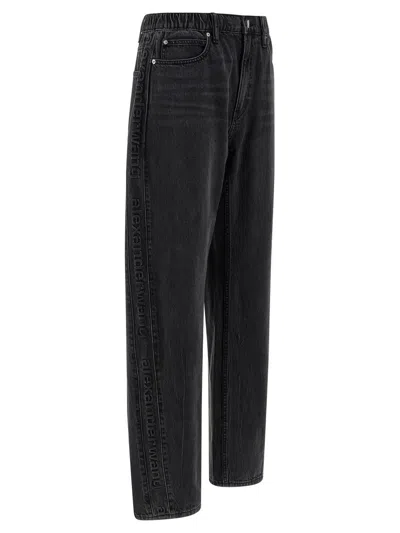 Alexander Wang Balloon Jogger Jeans In Gray