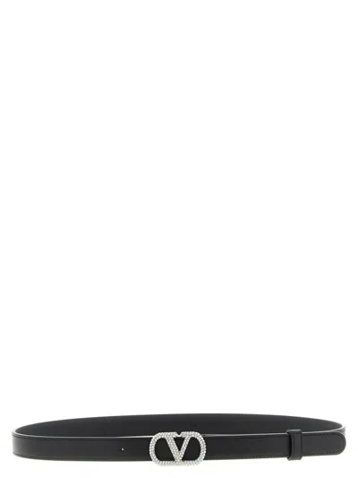 Valentino Garavani  Garavani Vlogo Signature Belt In Black