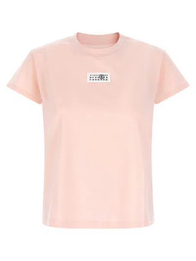 Mm6 Maison Margiela Numeric Signature Mm6 T-shirt In Pink