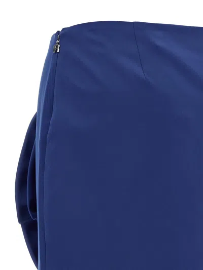 Rotate Birger Christensen Maxi Flower Skirt In Blue