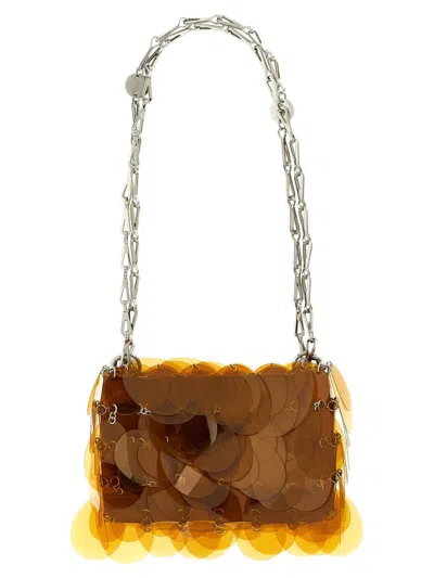 Rabanne Sparkle Shoulder Bags Orange In Brown