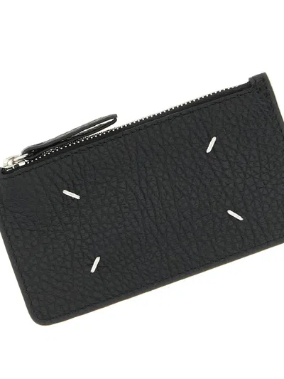 Maison Margiela Zipped Cardholder In Black