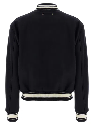 Golden Goose Bomber Jacket In Blue