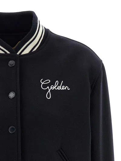 Golden Goose Bomber Jacket In Blue