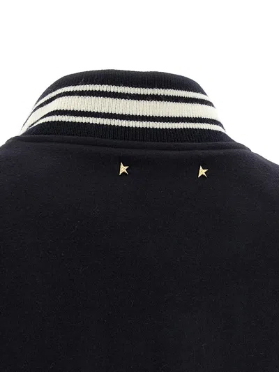 Golden Goose Bomber Jacket In Blue