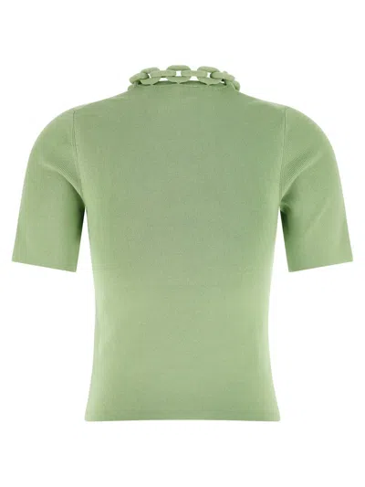 Rabanne Chain T-shirt In Green