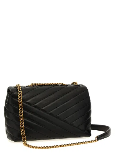 Tory Burch Small Kira Chevron Shoulder Bag In Black