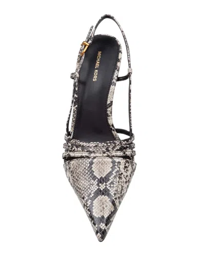 Michael Kors Python-effect Leather Slingback In Multi
