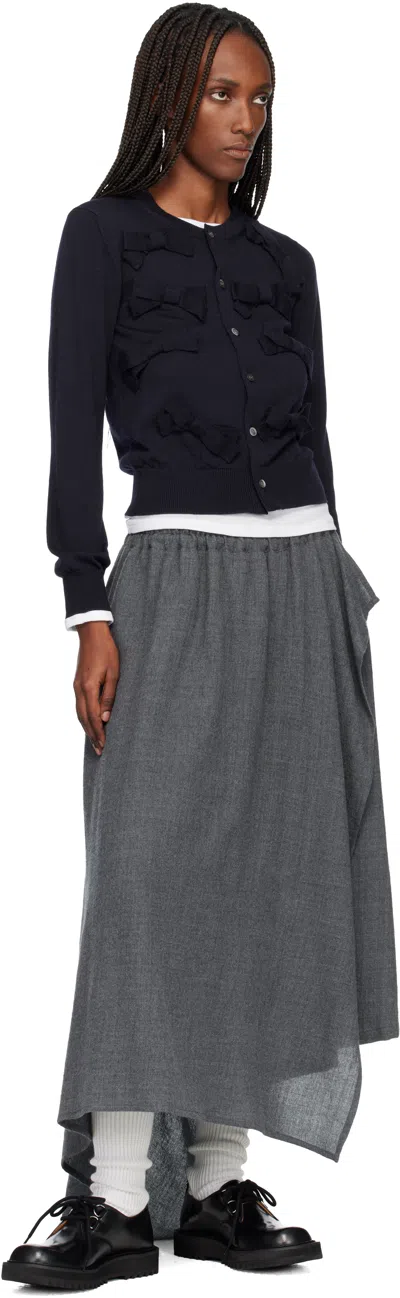 George Cox Black Ripple Bump Toe Derbys In Black