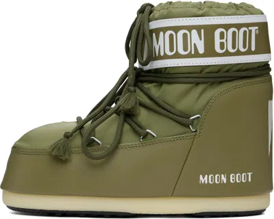 Moon Boot Khaki Icon Low Nylon Boots In Multi