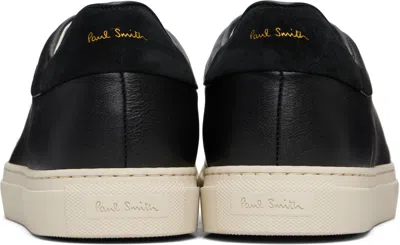 Paul Smith Black Leather Basso Sneakers In Black