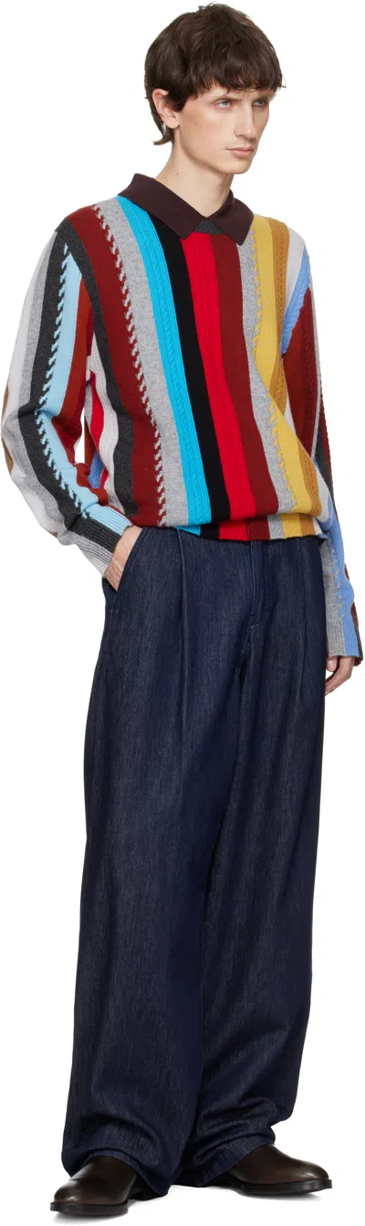 Paul Smith Brown Leather Lansing Signature Stripe Chelsea Boots In Brown