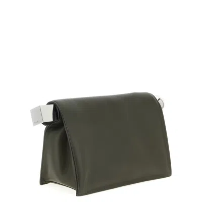 Jacquemus La Pochette Rond Carr Clutch In Green