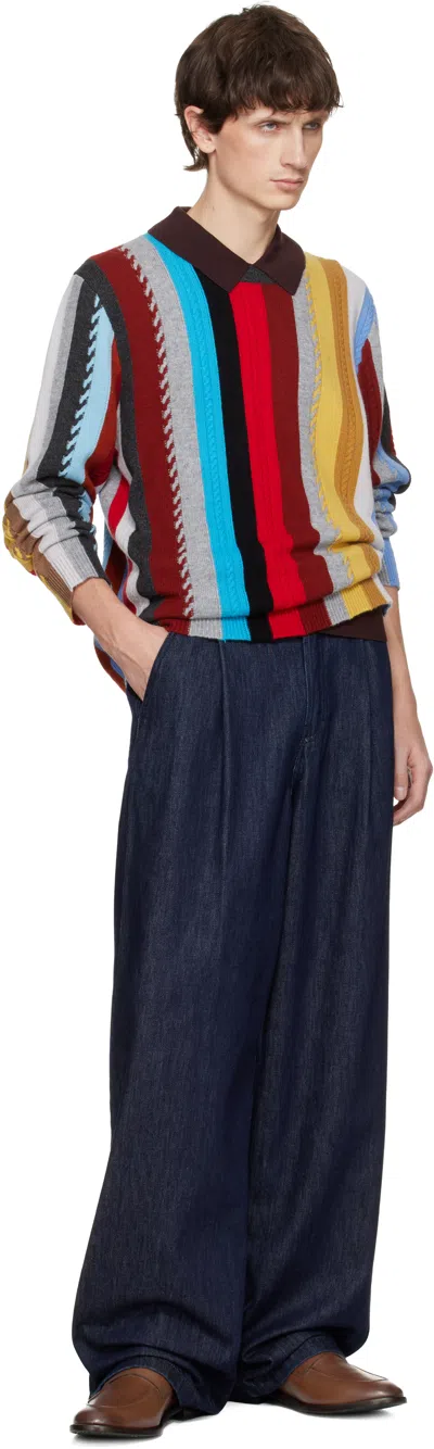 Paul Smith Brown Leather Benito Loafers In Brown