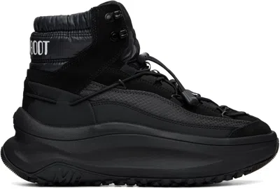 Moon Boot Black Moon247 Xlace Mid Sneakers In Multi