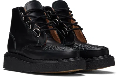 George Cox Black Skipton Boots In Multi