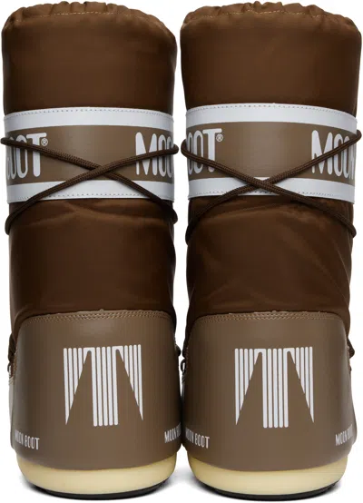 Moon Boot Brown Icon Nylon Boots In Brown