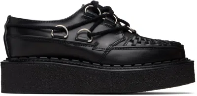 George Cox Black D-ring Tie Skipton Derbys In Black