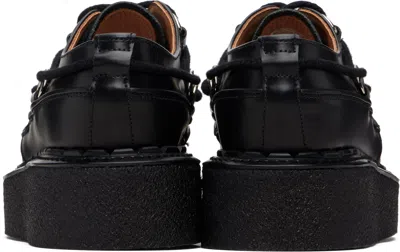 George Cox Black D-ring Tie Skipton Derbys In Black