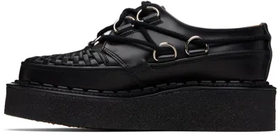 George Cox Black D-ring Tie Skipton Derbys In Black