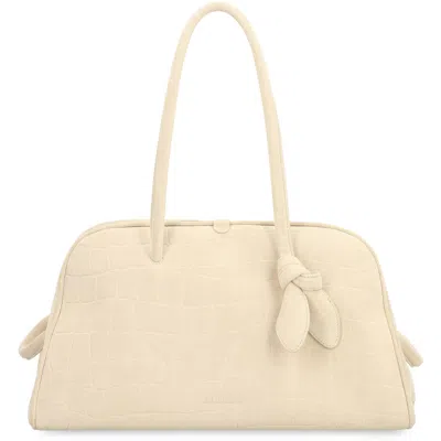 Jacquemus Borsa Le Turismo In Suede Leather In White
