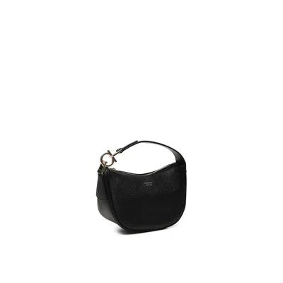 Ferragamo North-south Mini Hobo Bag In Black