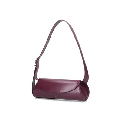 Jil Sander Small Shoulder Bag Cannolo In Purple