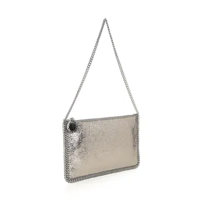 Stella Mccartney Clutch Falabella In Gray