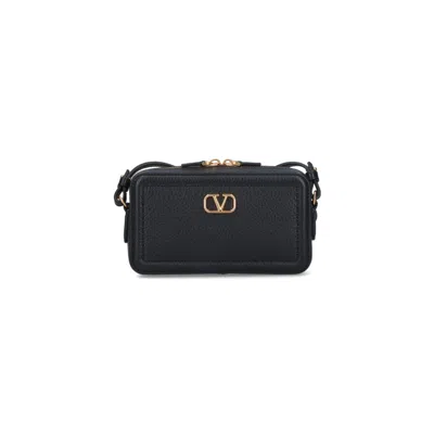 Valentino Garavani Mini Crossbody Bag Alltime In Black