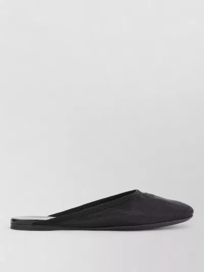 Miu Miu Modern Sneakers With Flat Sole And Mesh In Black