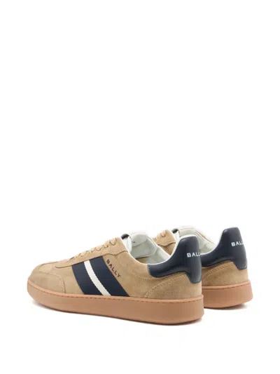 Bally Retro Stripe-detail Sneaker In Brown