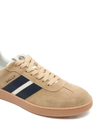 Bally Retro Stripe-detail Sneaker In Brown