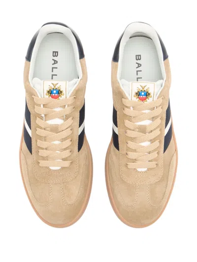 Bally Retro Stripe-detail Sneaker In Brown