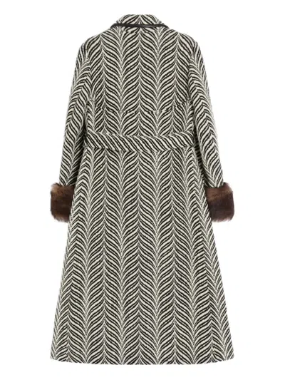 Valentino Printed Single-breasted Coat In Multi