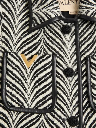 Valentino Printed Single-breasted Coat In Multi
