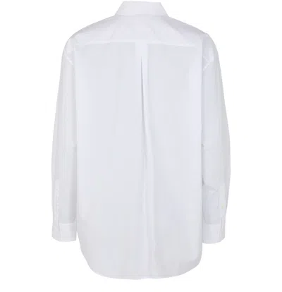 Totême Lapel Long-sleeved Shirt In White