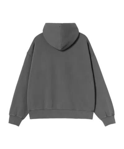 Carhartt Wip Drawstring Hoodie Sweater In Gray