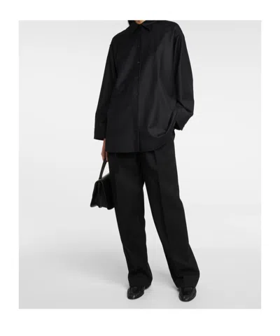 The Row Long Sleeve Shirt In Black