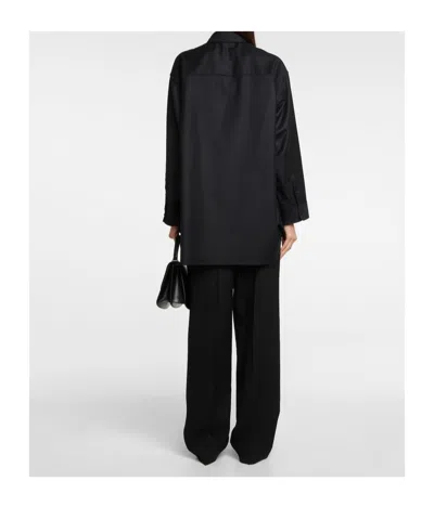 The Row Long Sleeve Shirt In Black