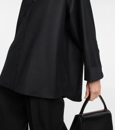 The Row Long Sleeve Shirt In Black