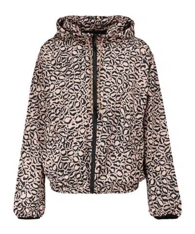 The Upside Drawstring Hooded Casual Jacket In Black