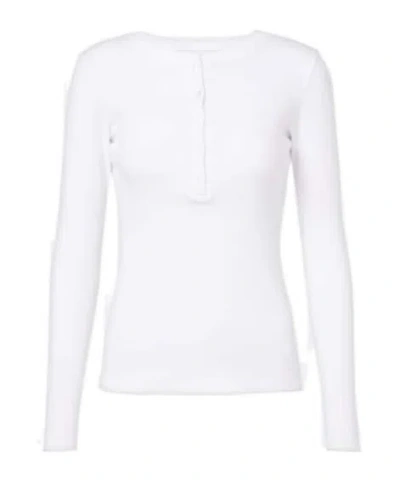 Nili Lotan Long-sleeved T-shirt In White