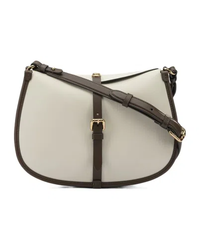 Etro Pony Buckled Crossbody Bag In White