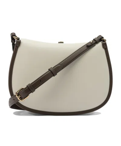 Etro Pony Buckled Crossbody Bag In White
