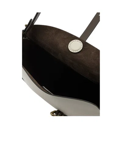 Etro Pony Buckled Crossbody Bag In White