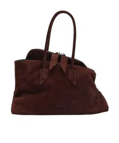Attico La Passeggiata Medium Shoulder Bag In Brown